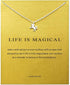 Life is Magical Unicorn Pendant Choker Necklaces Little Palace Store